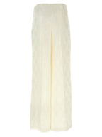 Fendi White Silk Casual Pants Fendi