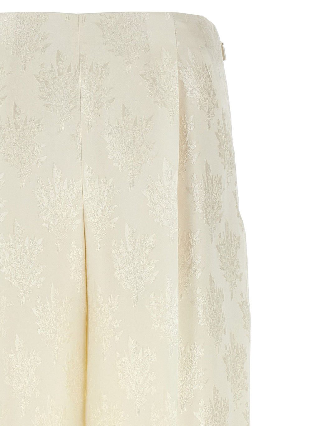 Fendi White Silk Casual Pants Fendi