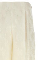 Fendi White Silk Casual Pants Fendi