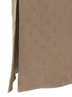 Fendi Gray Silk Midi Dress Fendi