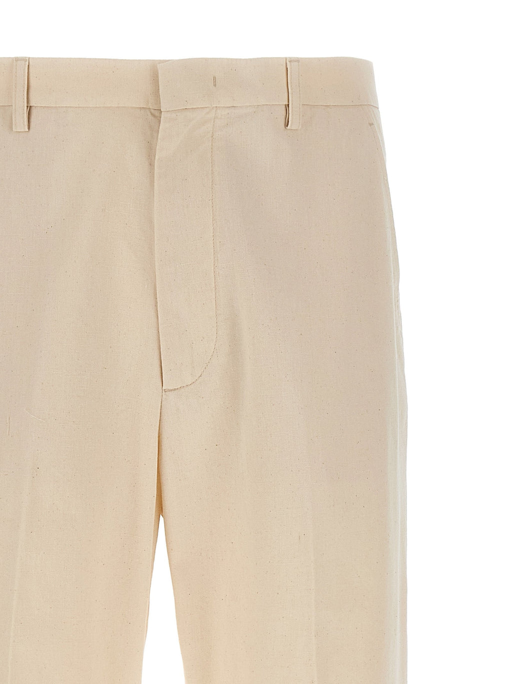 Valentino Garavani Beige Cotton Casual Pants Valentino Garavani