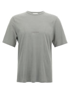 Saint Laurent Gray Cotton T-Shirt Saint Laurent