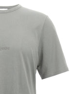 Saint Laurent Gray Cotton T-Shirt Saint Laurent