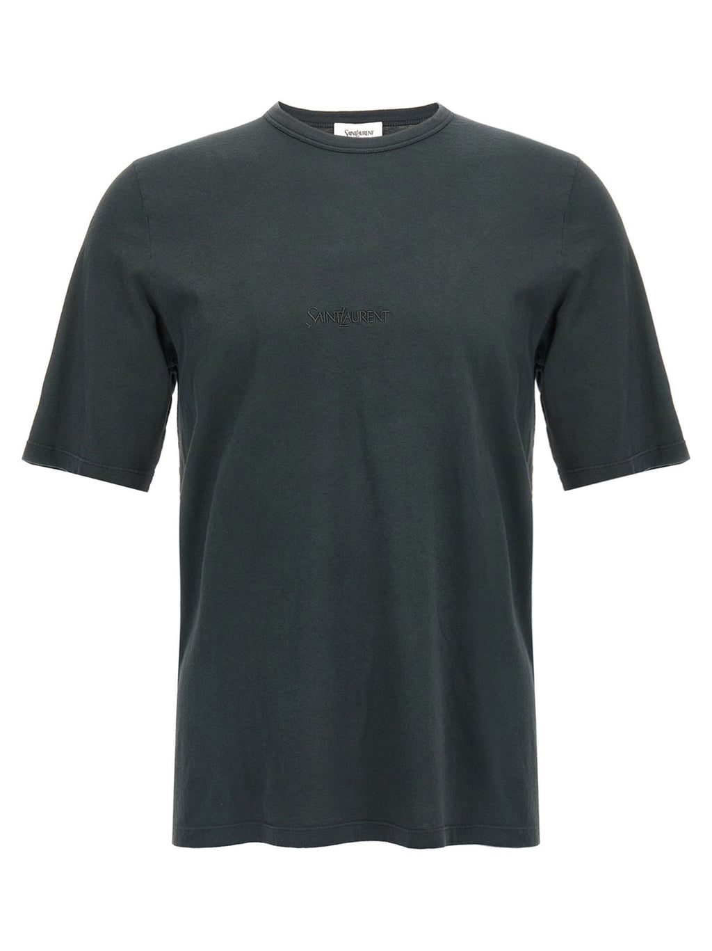 Saint Laurent Black Cotton T-Shirt Saint Laurent