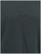 Saint Laurent Black Cotton T-Shirt Saint Laurent