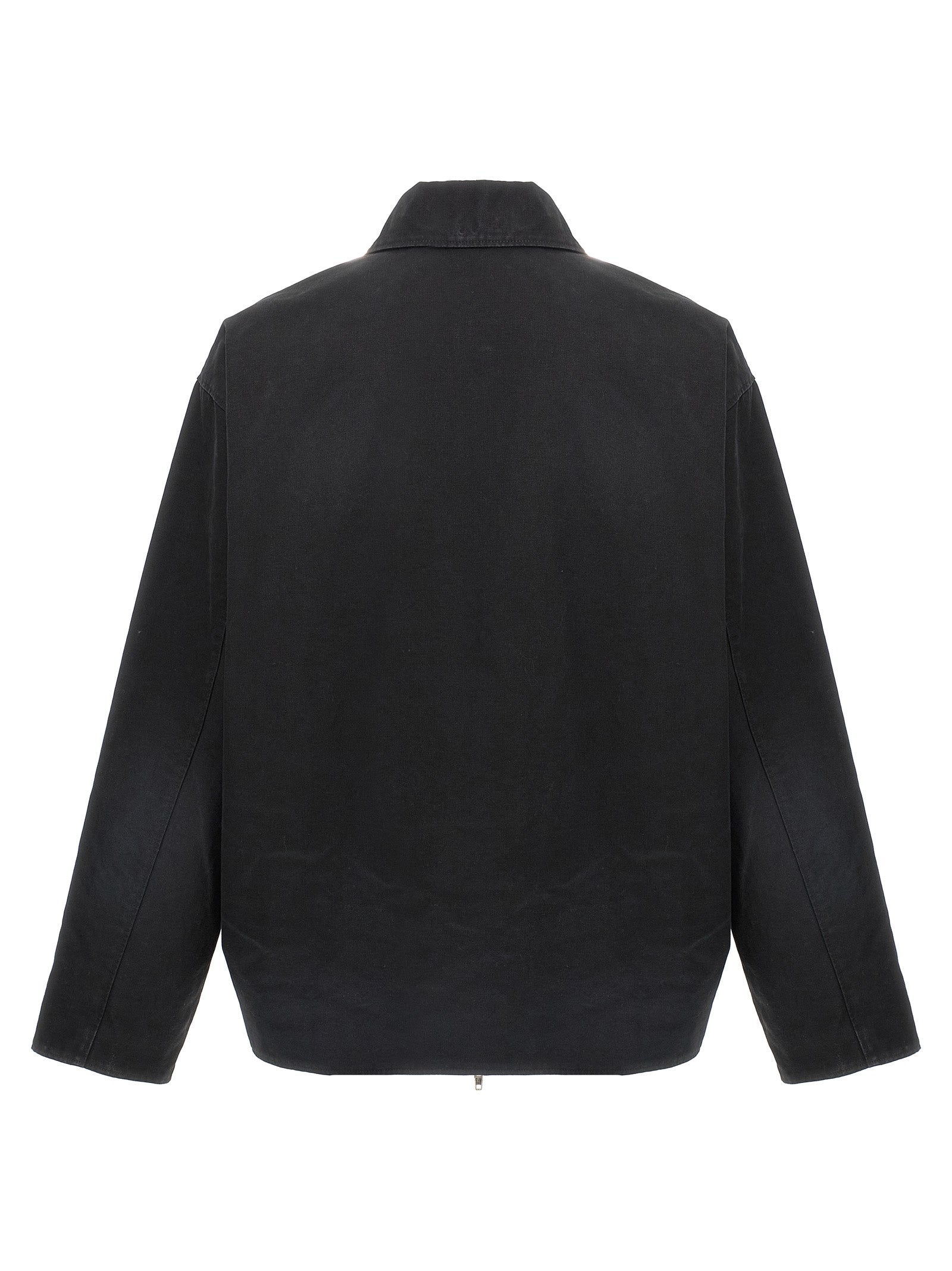 Balenciaga Black Cotton Full-Length Jacket Balenciaga