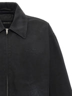 Balenciaga Black Cotton Full-Length Jacket Balenciaga