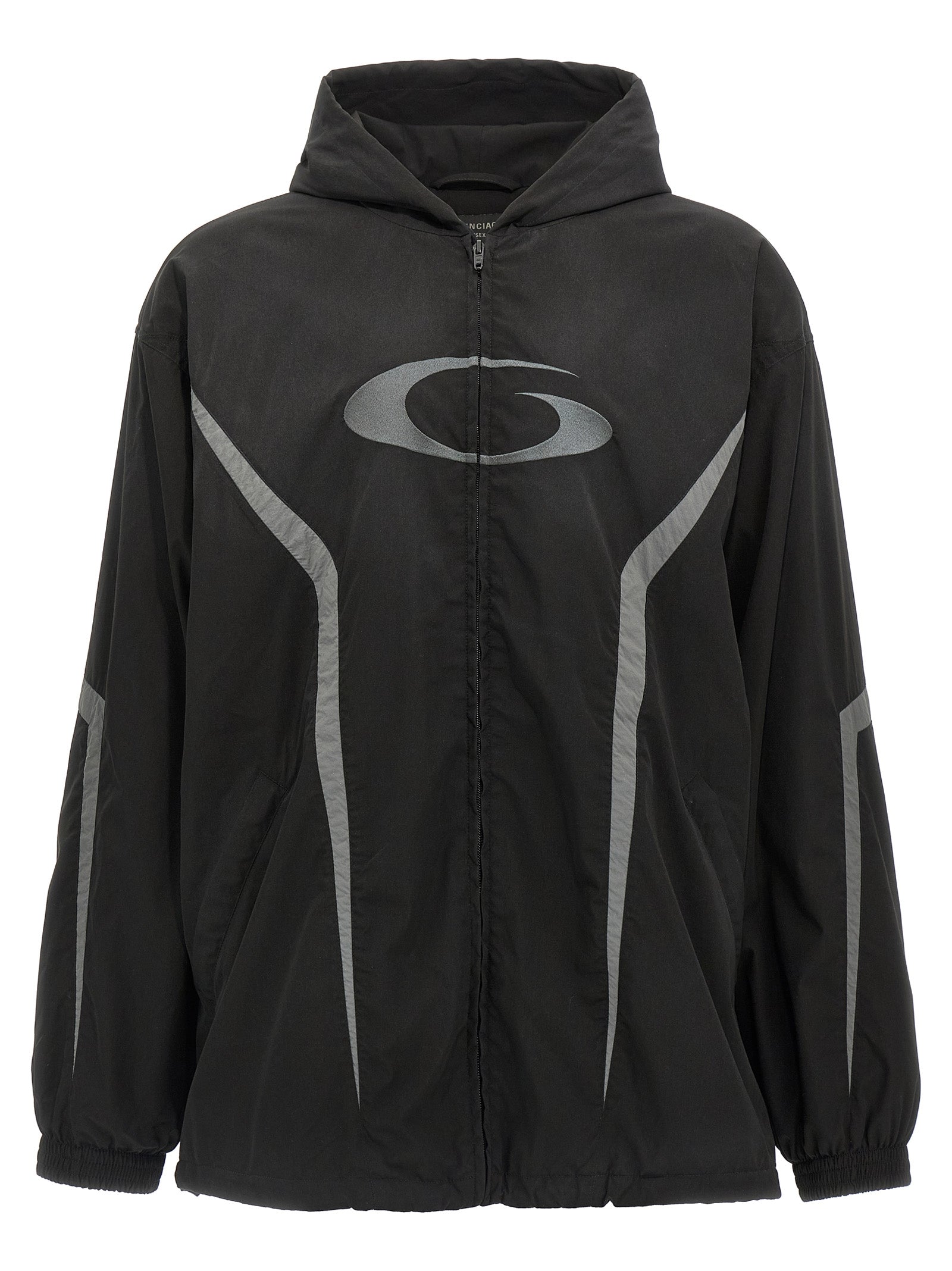 Balenciaga Black Polyester Shell Jacket Balenciaga