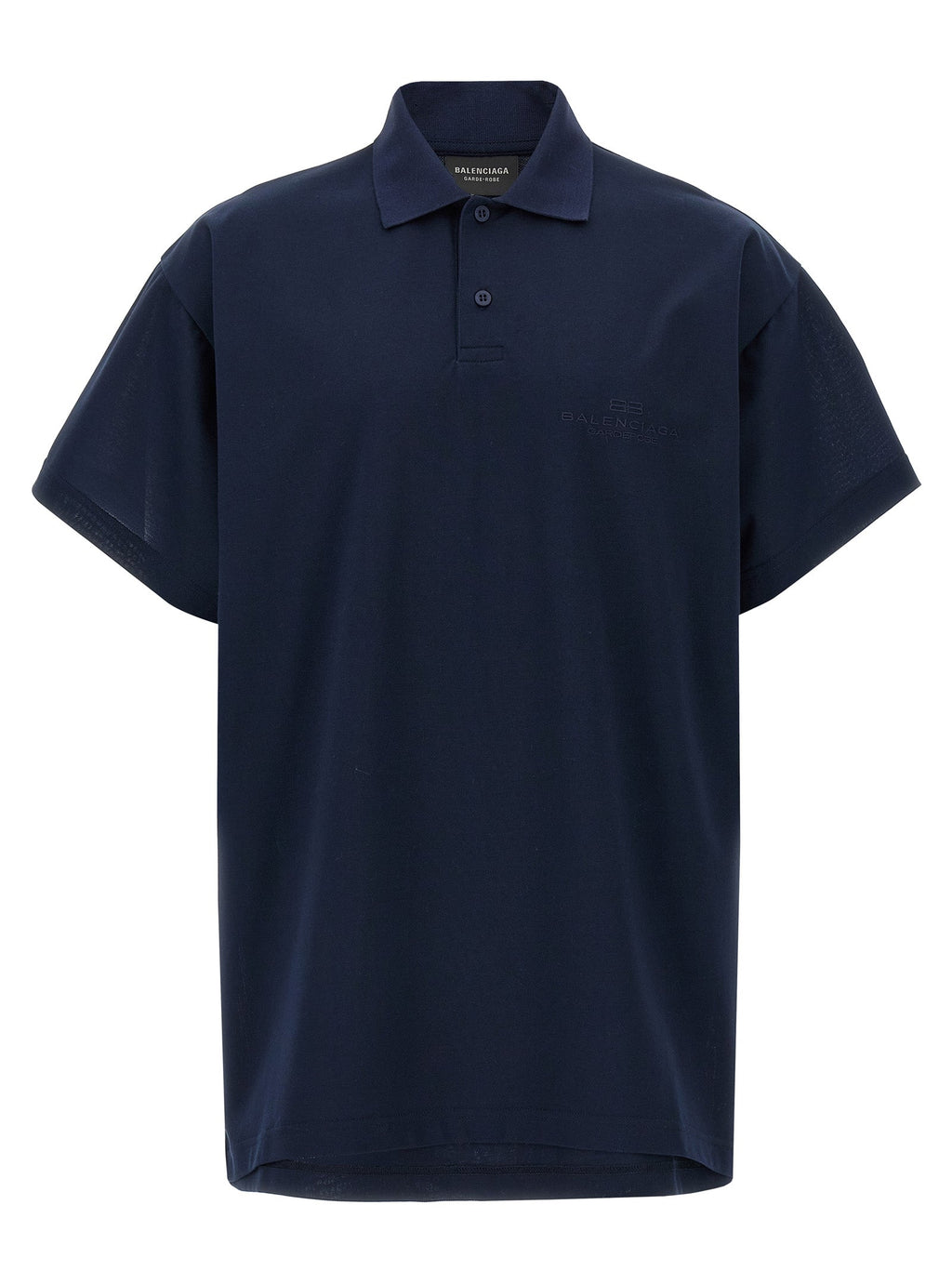 Balenciaga Blue Cotton Polo Shirt Balenciaga