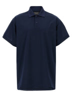 Balenciaga Blue Cotton Polo Shirt Balenciaga