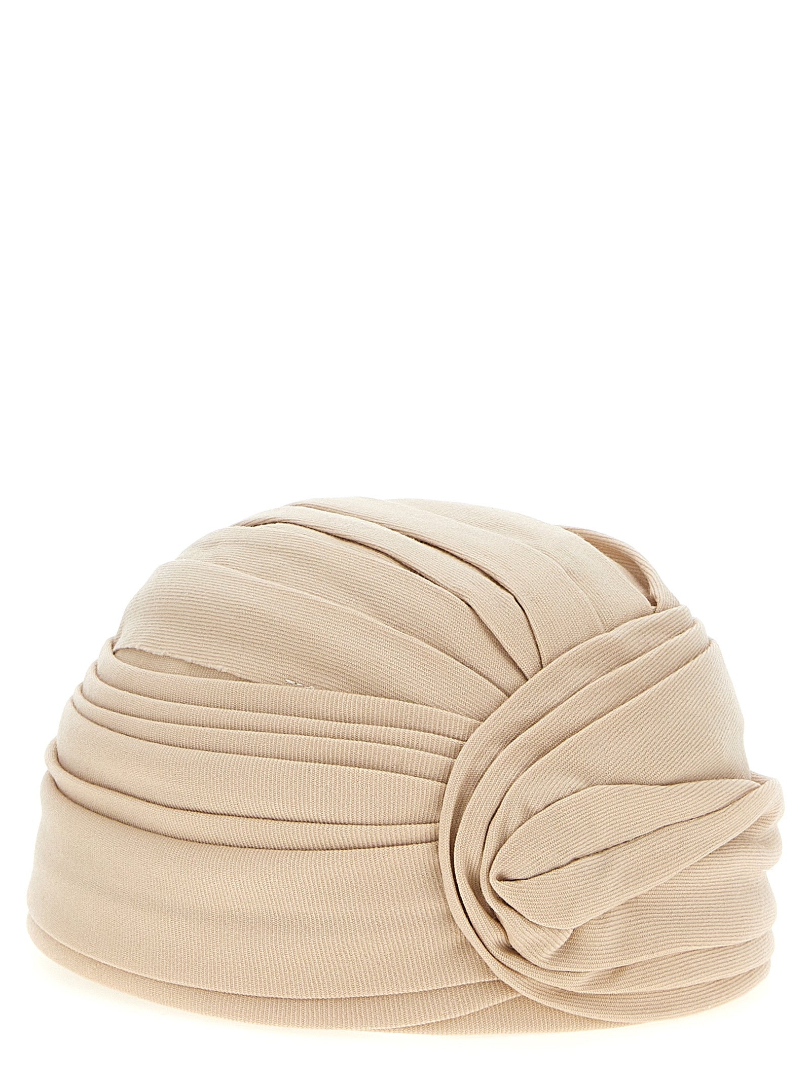 Valentino Garavani Beige Virgin Wool Hat Valentino Garavani