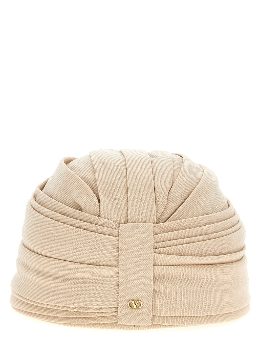 Valentino Garavani Beige Virgin Wool Hat Valentino Garavani