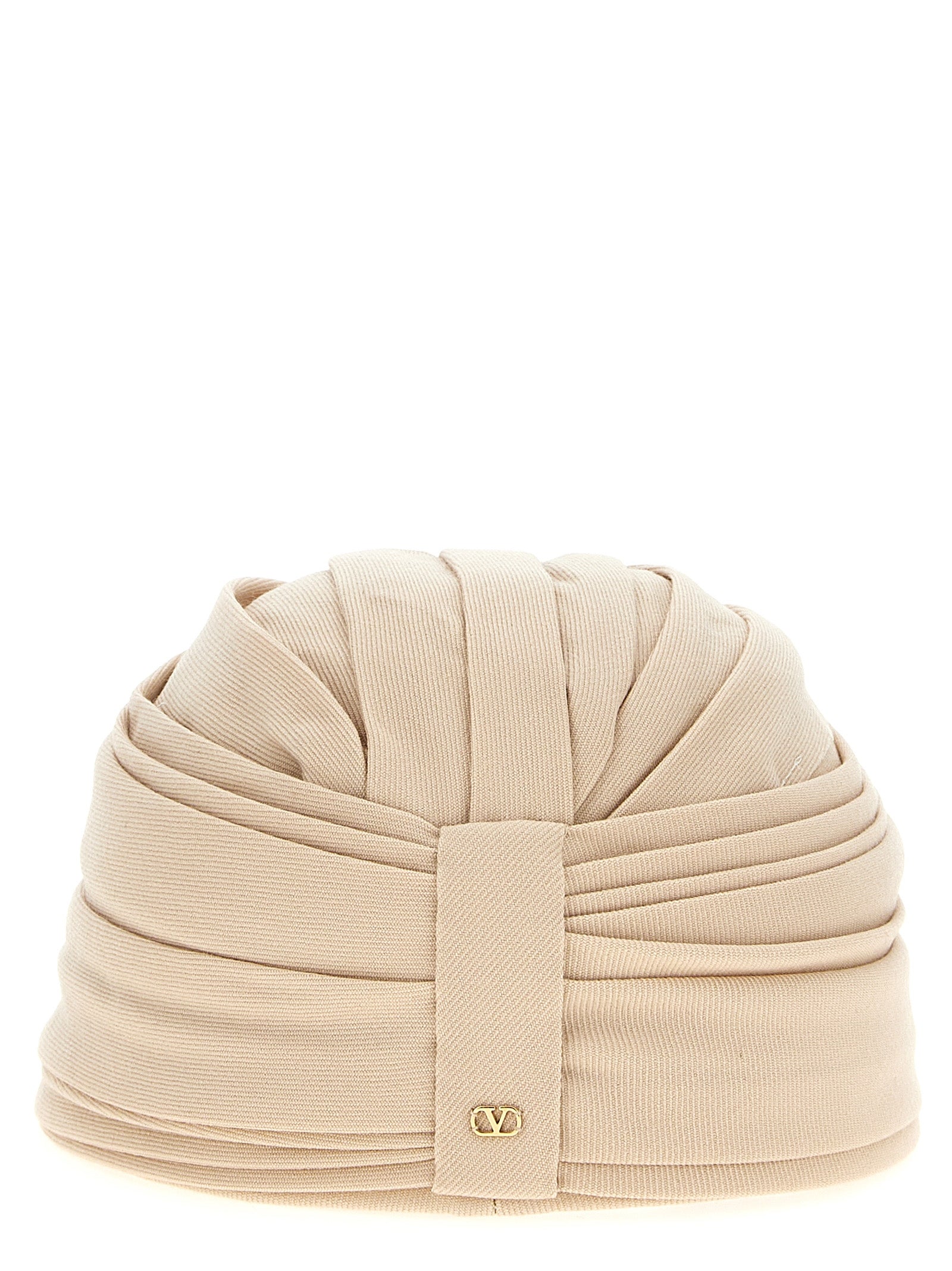 Valentino Garavani Beige Virgin Wool Hat Valentino Garavani