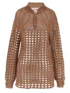 Valentino Garavani Multicolor Linen Cardigan Valentino Garavani
