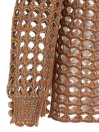 Valentino Garavani Multicolor Linen Cardigan Valentino Garavani
