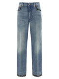 Valentino Garavani Blue Cotton Jeans Denim Valentino Garavani