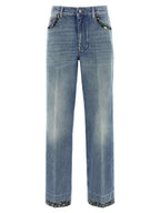 Valentino Garavani Blue Cotton Jeans Denim Valentino Garavani