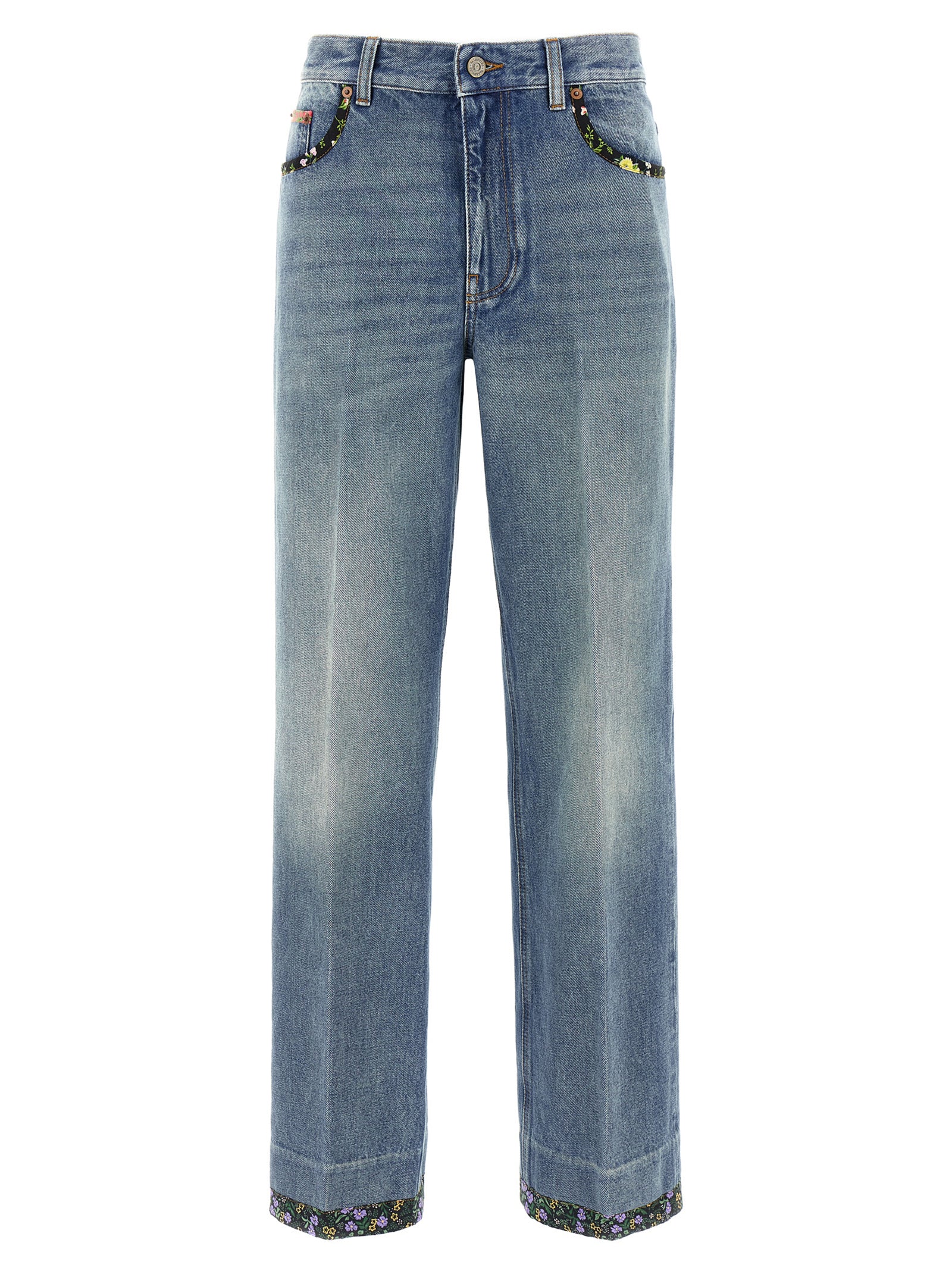 Valentino Garavani Blue Cotton Jeans Denim Valentino Garavani