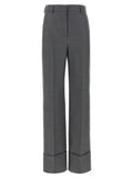 Valentino Garavani Gray Virgin Wool Dress Pants Valentino Garavani