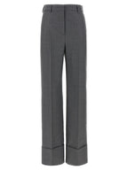 Valentino Garavani Gray Virgin Wool Dress Pants Valentino Garavani
