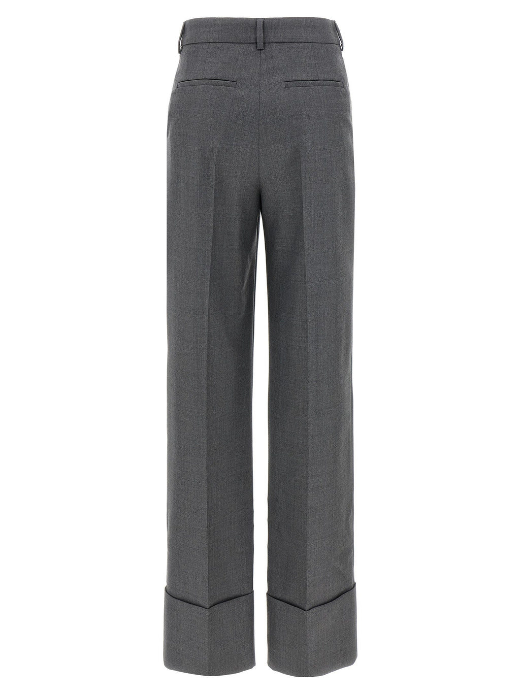 Valentino Garavani Gray Virgin Wool Dress Pants Valentino Garavani