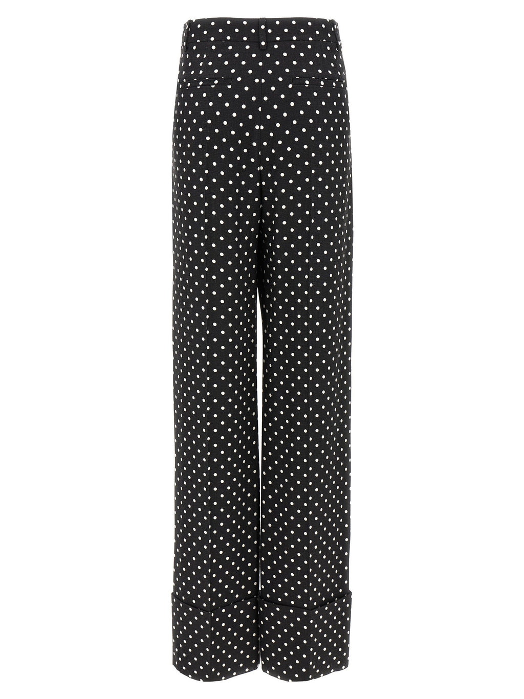 Valentino Garavani Bicolor Viscose Casual Pants Valentino Garavani