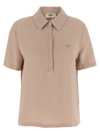 Fendi Multicolor Silk Polo Shirt Fendi