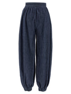 Valentino Garavani Blue Cotton Pants Valentino Garavani