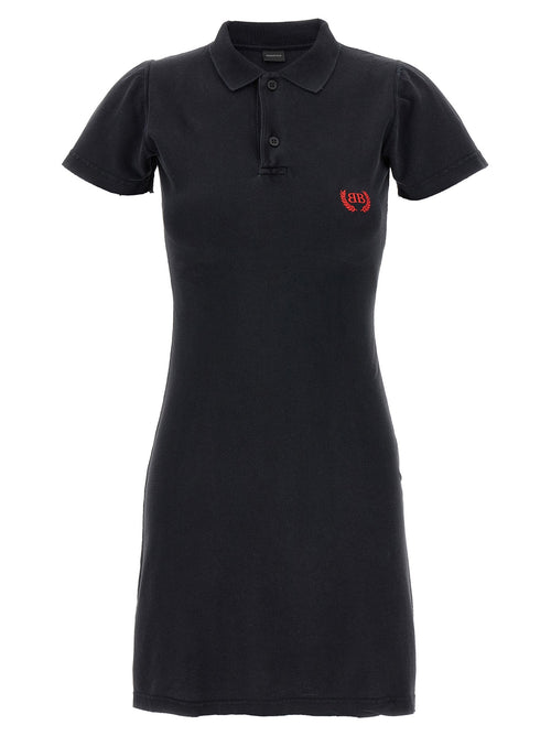 Balenciaga Black Cotton Short Dress Balenciaga