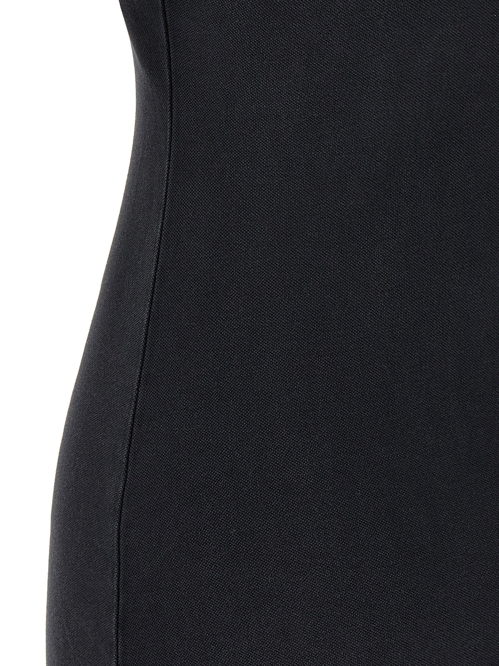 Balenciaga Black Cotton Short Dress Balenciaga