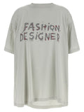 Balenciaga Gray Cotton T-Shirt Balenciaga