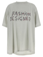 Balenciaga Gray Cotton T-Shirt Balenciaga