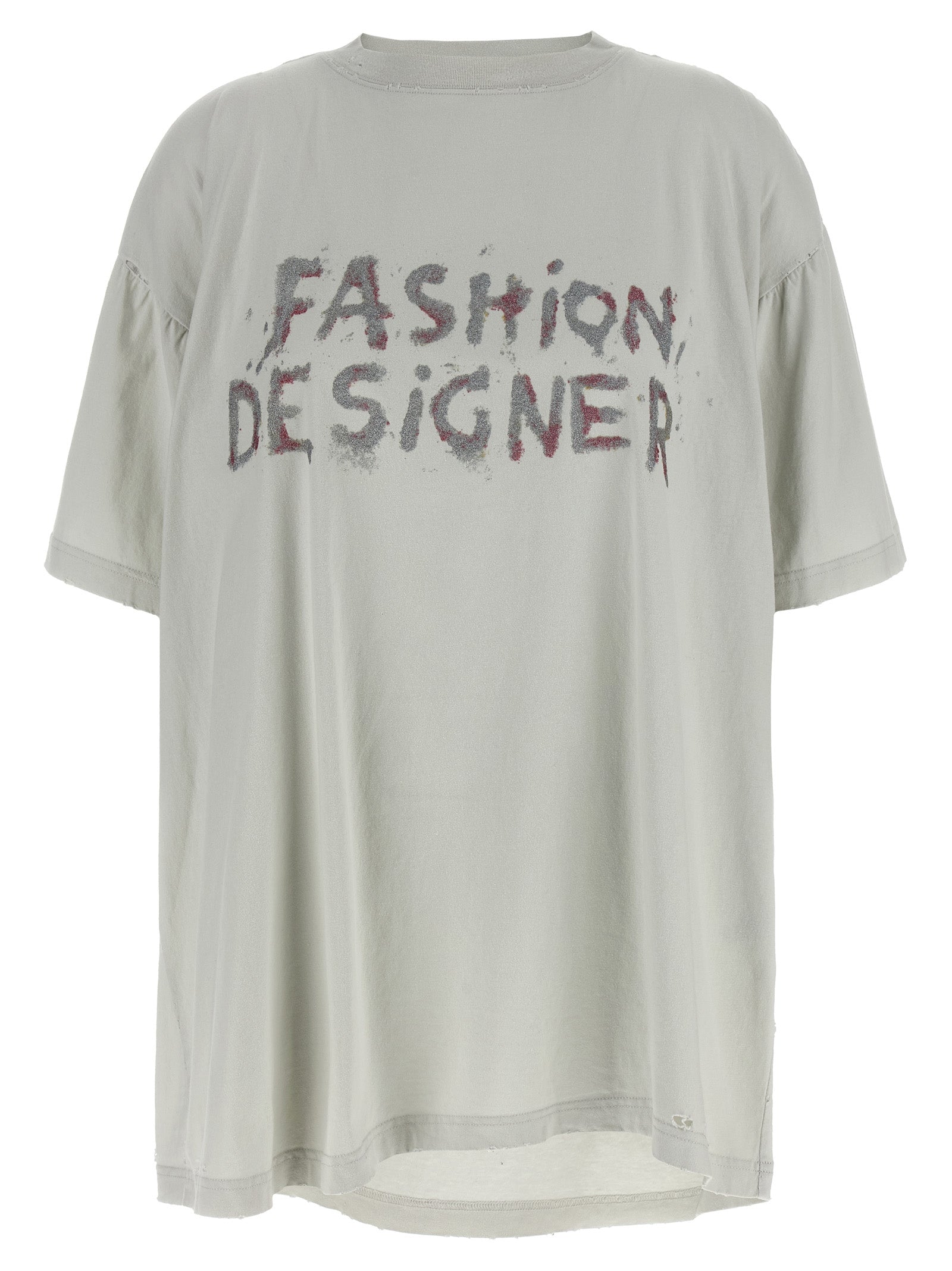 Balenciaga Gray Cotton T-Shirt Balenciaga