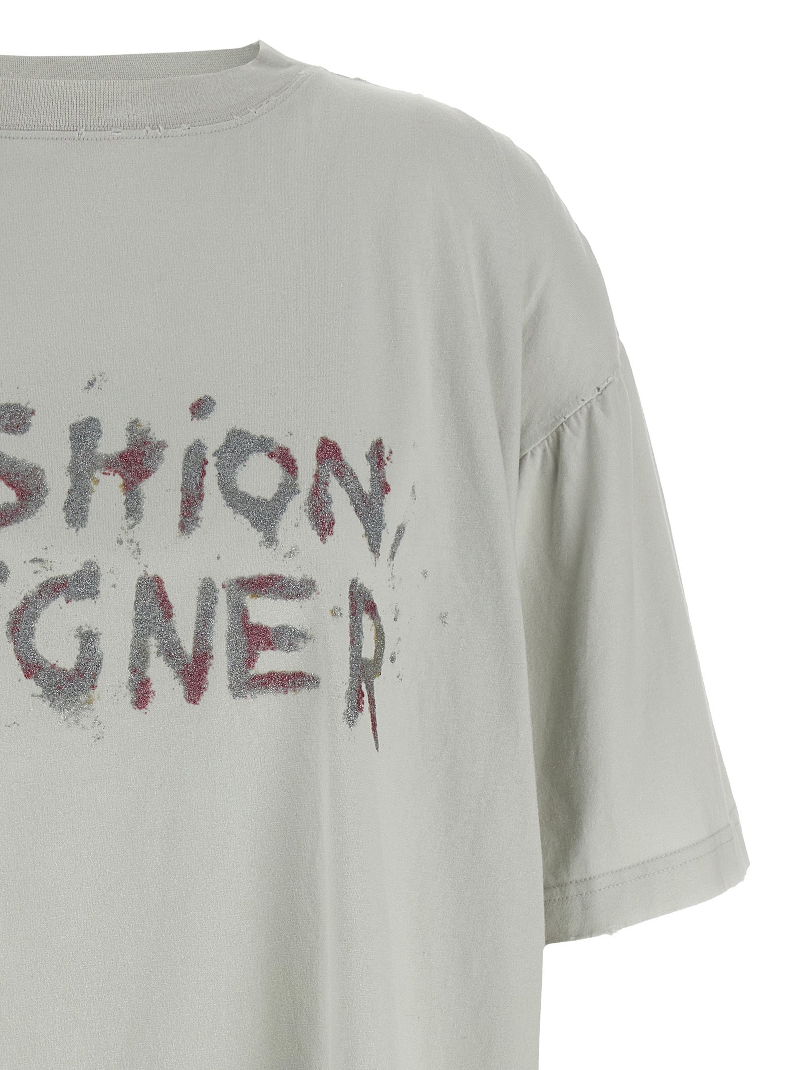 Balenciaga Gray Cotton T-Shirt Balenciaga