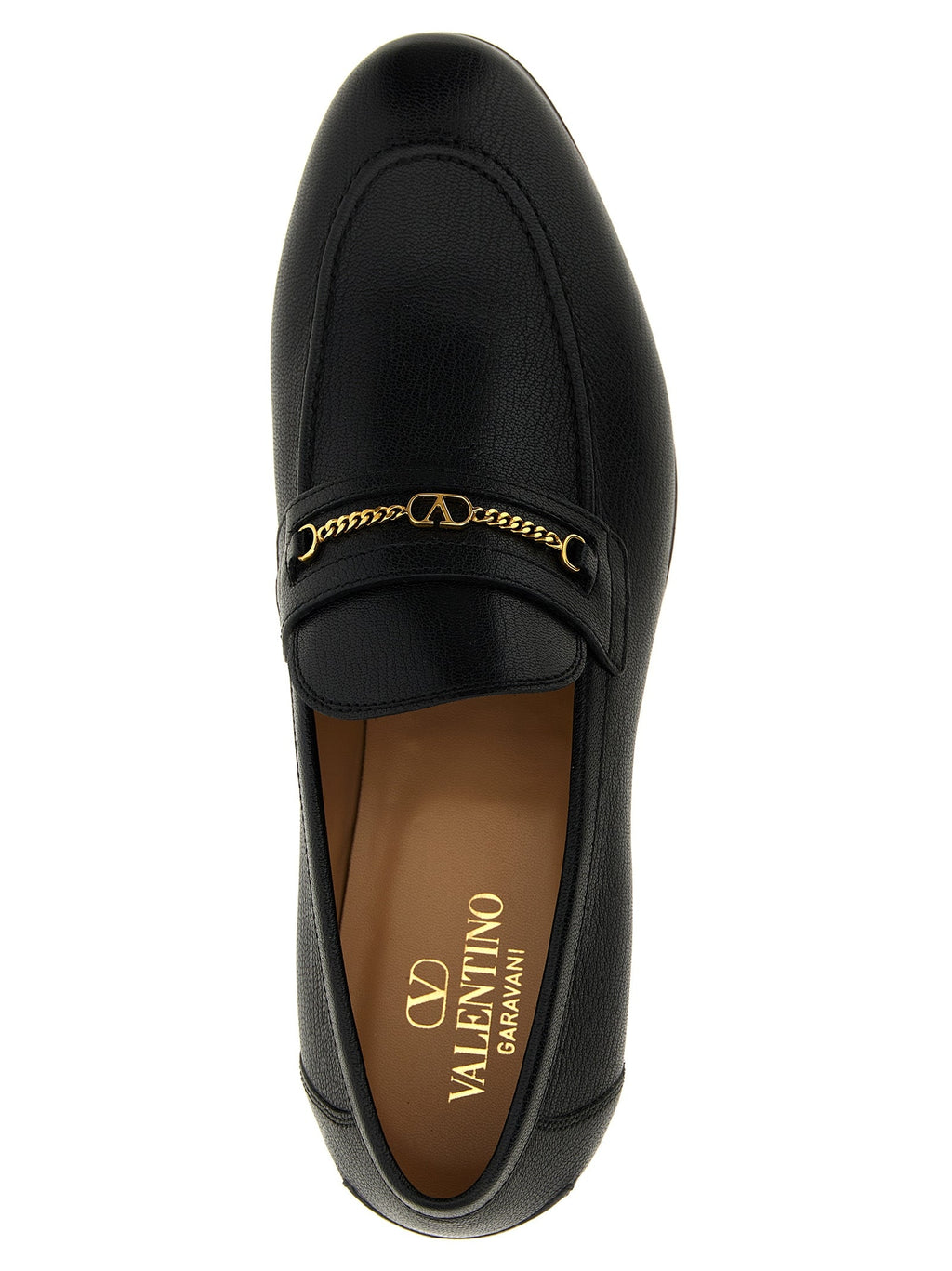 Valentino Garavani Black Goatskin Slip-On Loafers Valentino Garavani