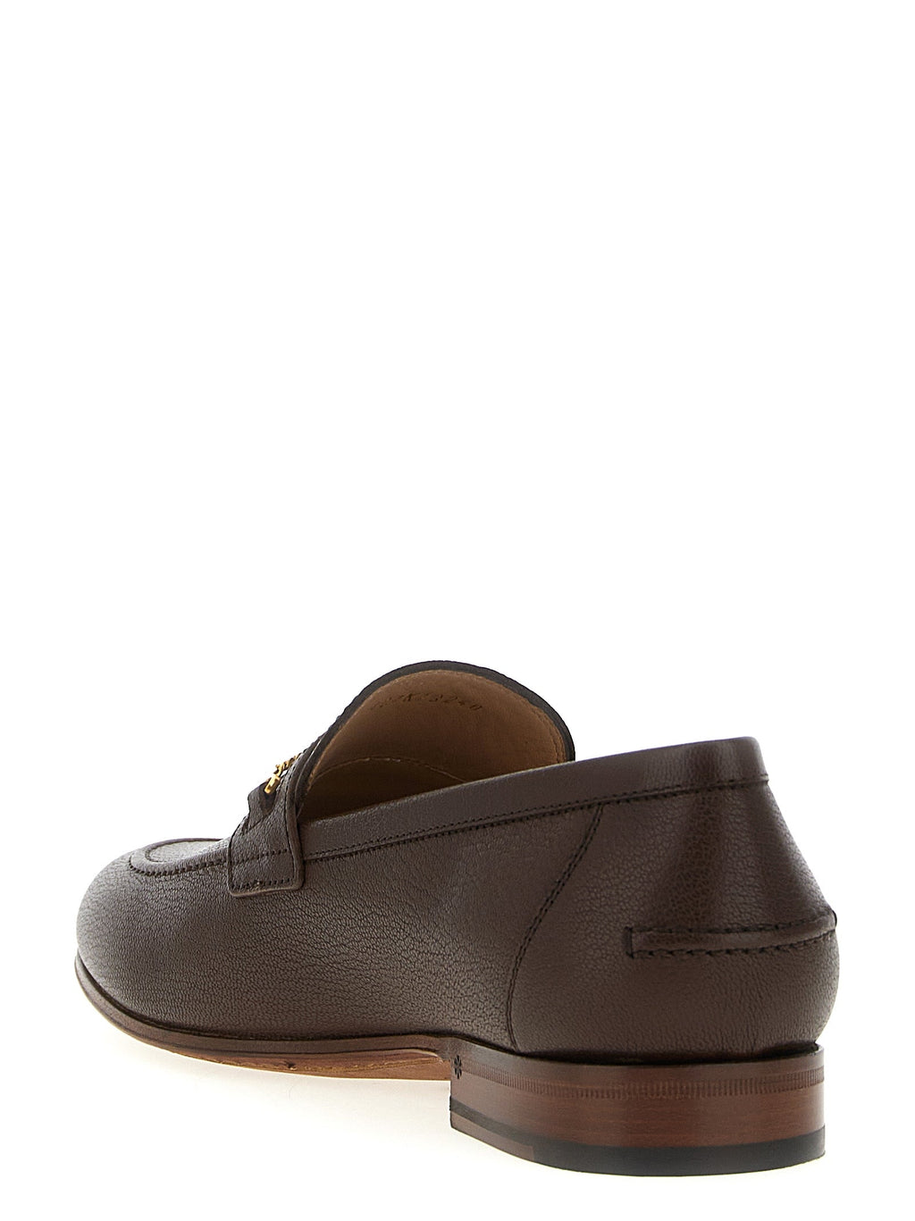 Valentino Garavani Brown Goatskin Slip-On Loafers Valentino Garavani