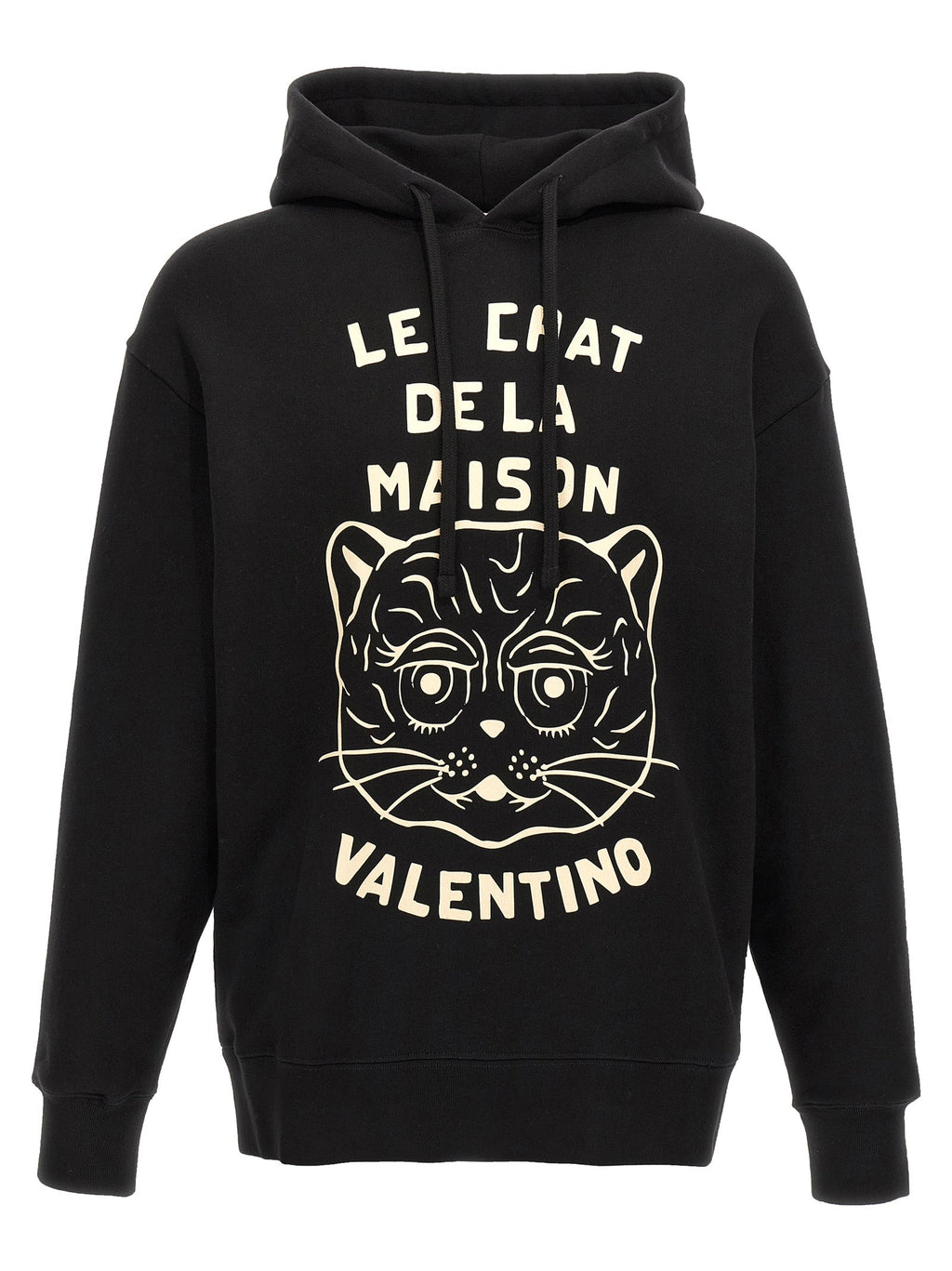 Valentino Garavani Black Cotton Sweatshirt Valentino Garavani