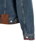 Valentino Garavani Blue Polyamide Denim Jacket Valentino Garavani