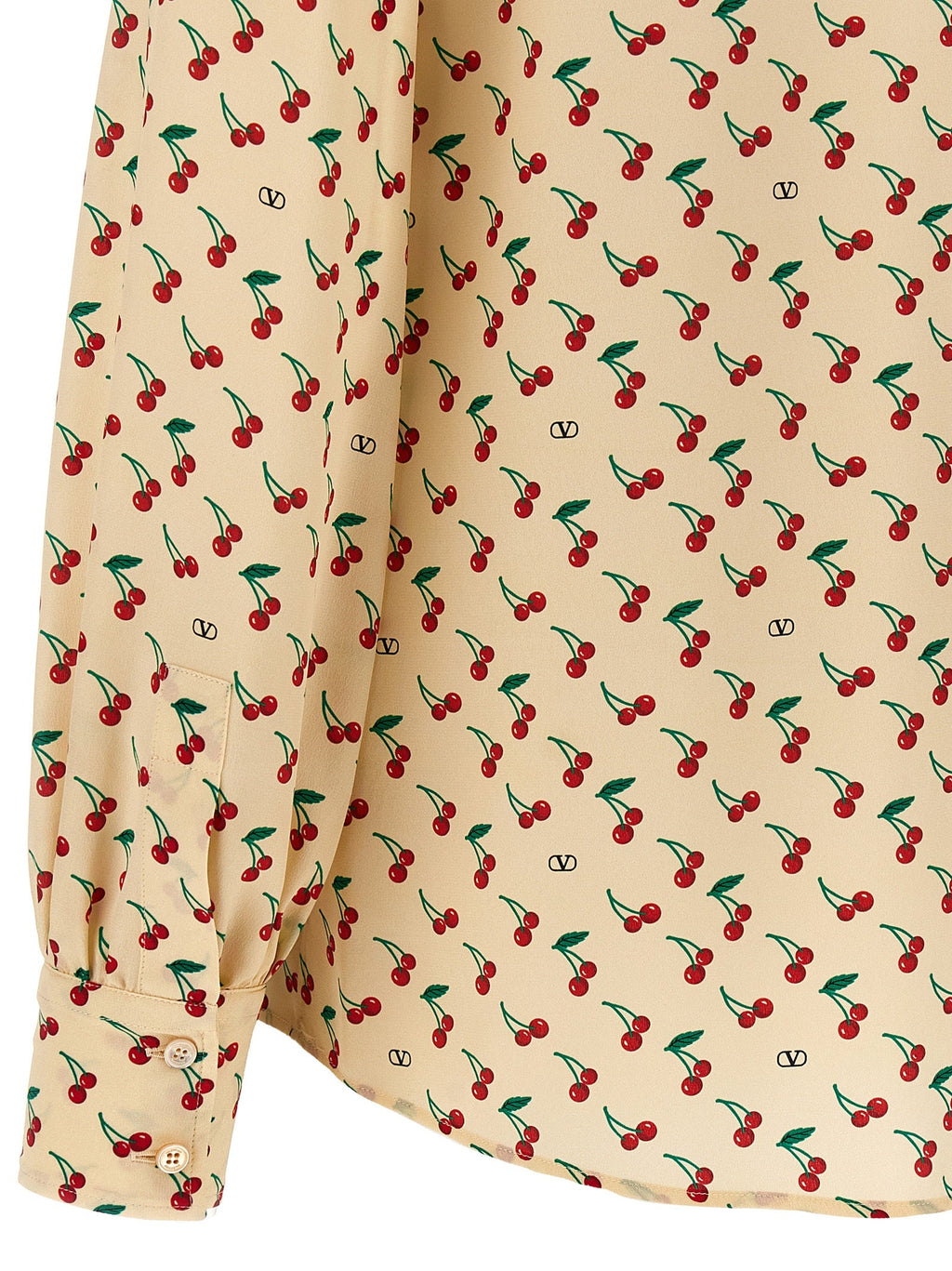 Valentino Garavani Beige Silk Blouse Valentino Garavani