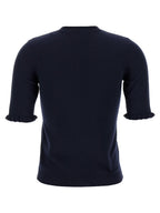 Valentino Garavani Blue Virgin Wool Sweatshirt Valentino Garavani