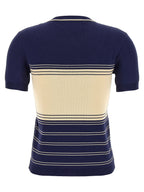 Valentino Garavani Blue Cotton T-Shirt Valentino Garavani