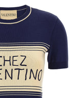 Valentino Garavani Blue Cotton T-Shirt Valentino Garavani