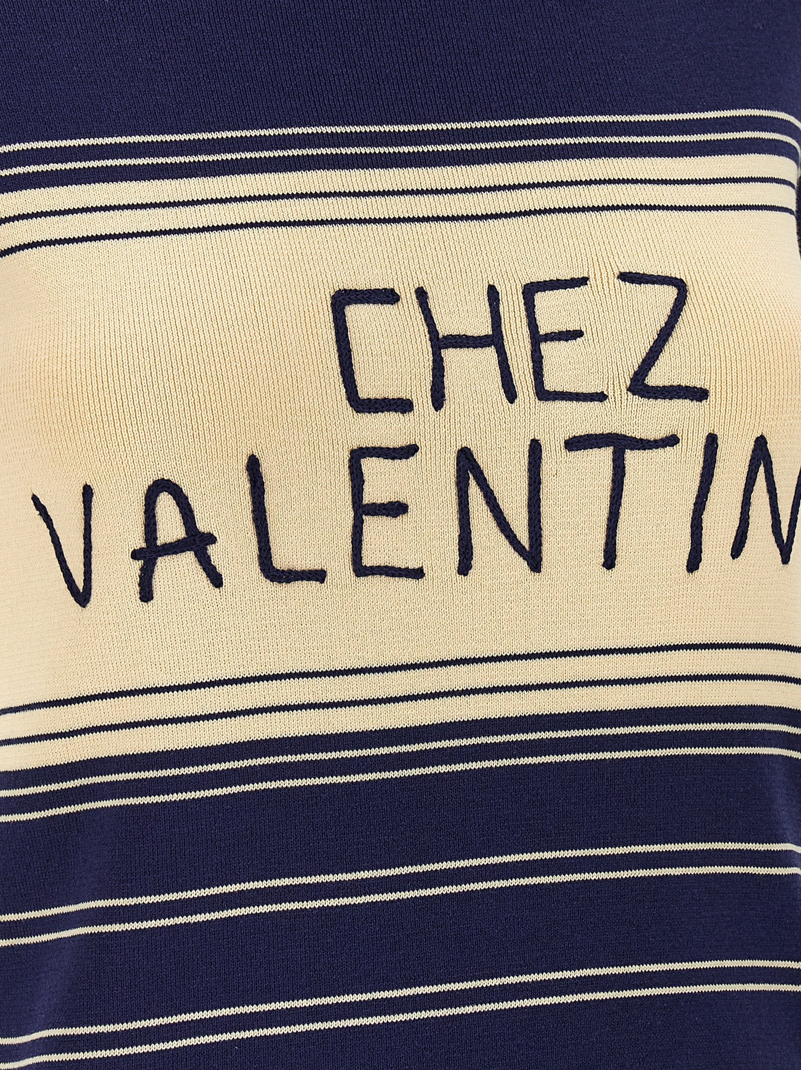 Valentino Garavani Blue Cotton T-Shirt Valentino Garavani