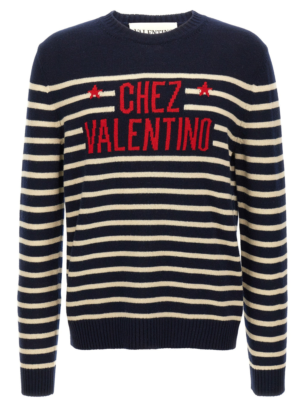 Valentino Garavani Blue Virgin Wool Cardigan Valentino Garavani