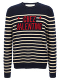 Valentino Garavani Blue Virgin Wool Cardigan Valentino Garavani