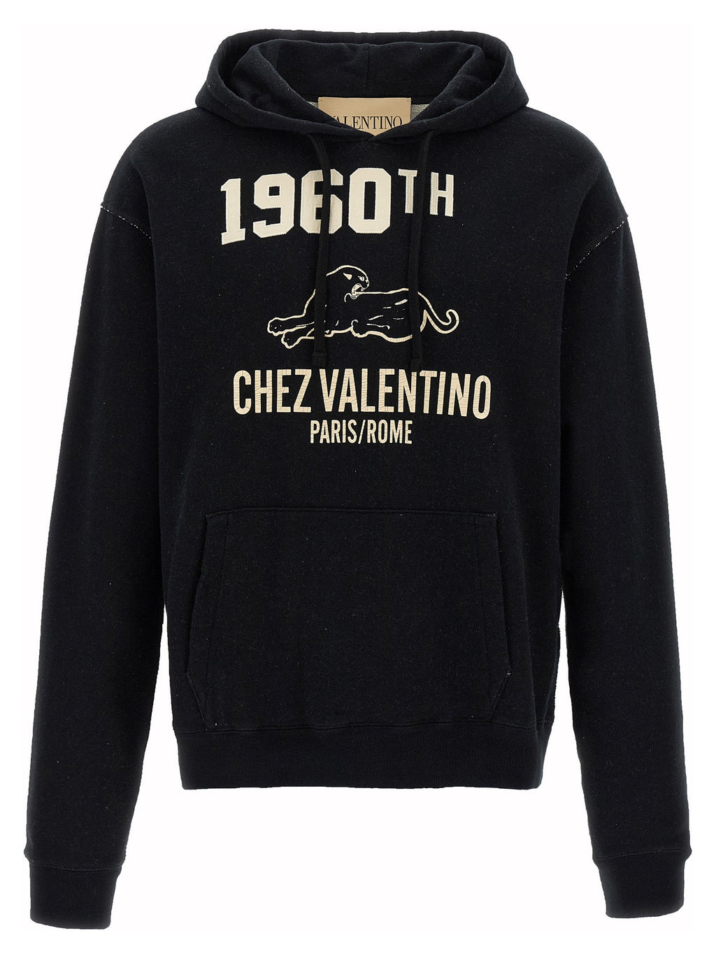 Valentino Garavani Black Cotton Sweatshirt Valentino Garavani