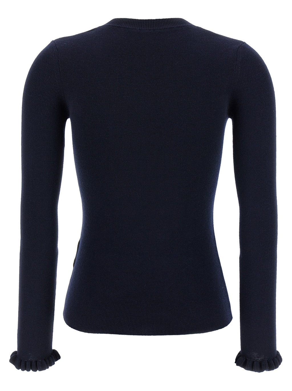 Valentino Garavani Blue Virgin Wool Cardigan Valentino Garavani