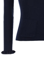 Valentino Garavani Blue Virgin Wool Cardigan Valentino Garavani