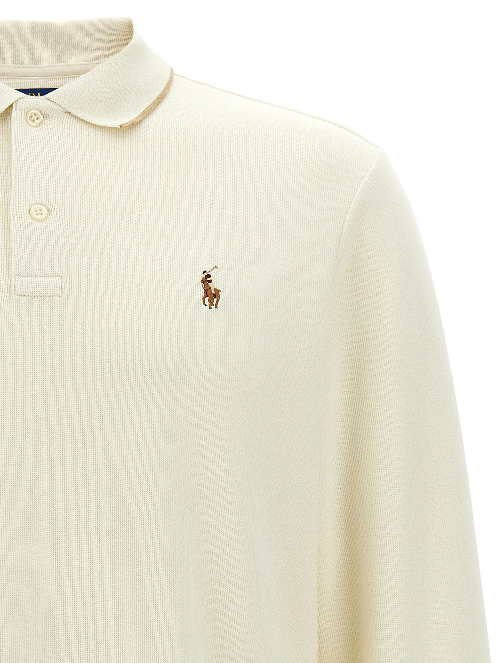 Polo Ralph Lauren Beige Cotton Polo Shirt Polo Ralph Lauren