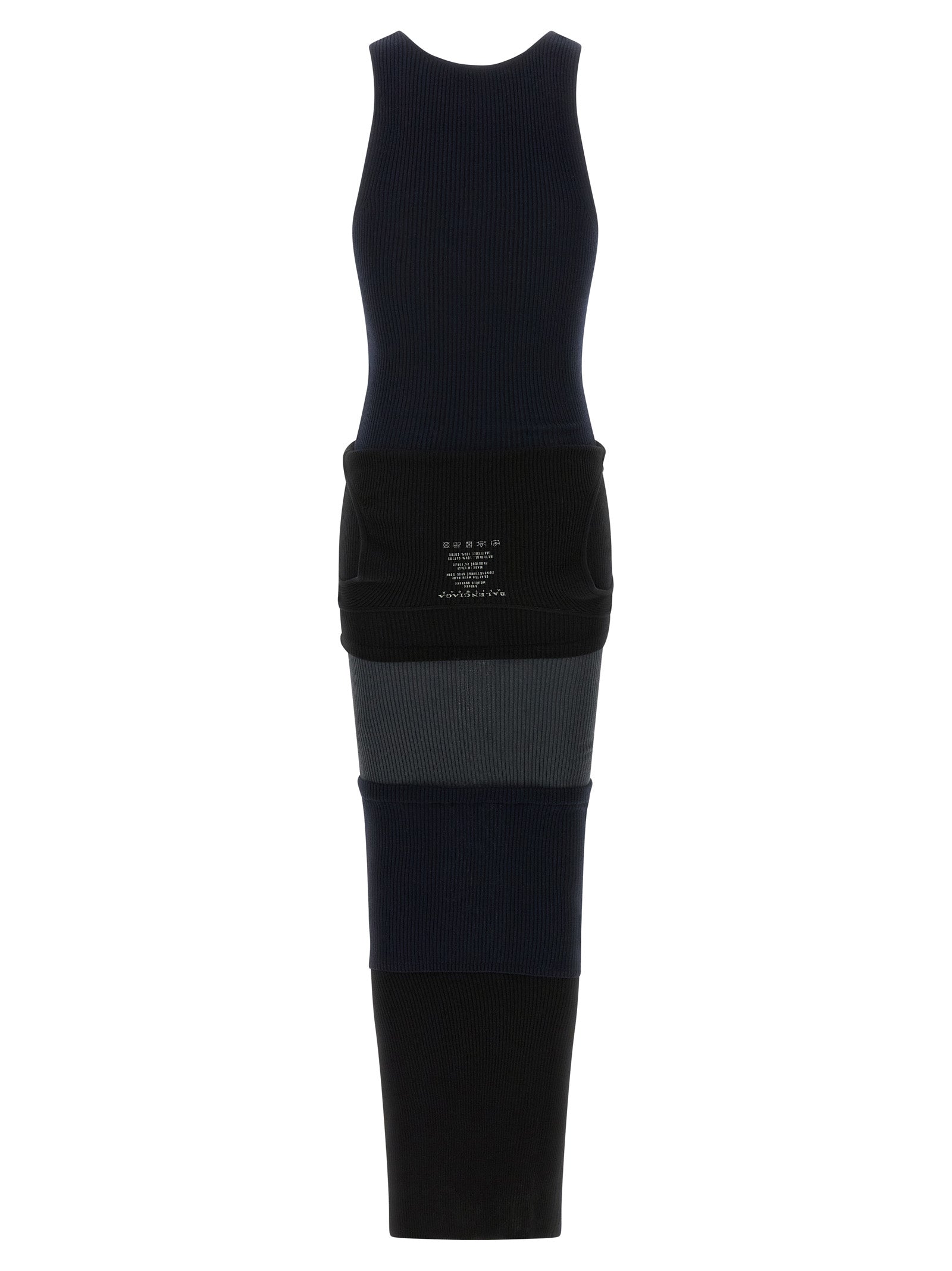 Balenciaga Black Cotton Long Dress Balenciaga